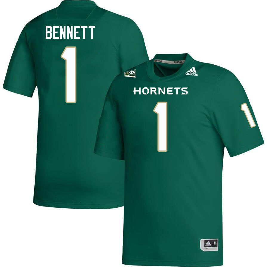 Kaiden Bennett SAC State Jersey,Sacramento State Hornets #1 Kaiden Bennett Jersey-Green